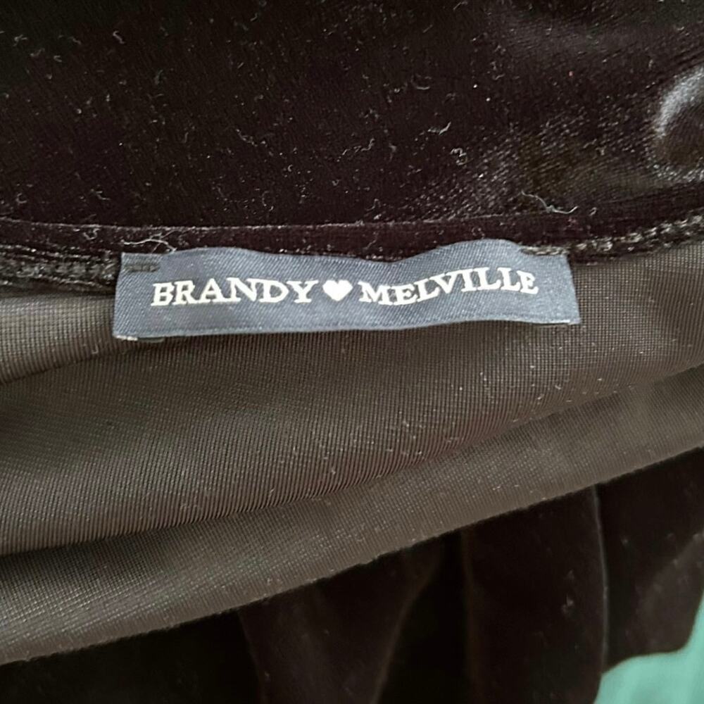 Brandy Melville Black Slip Mini Dress Y2K Grunge Soft Girl Goth Women Small - Picture 3 of 5
